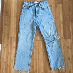 Zara - straight leg jeans, size 4
